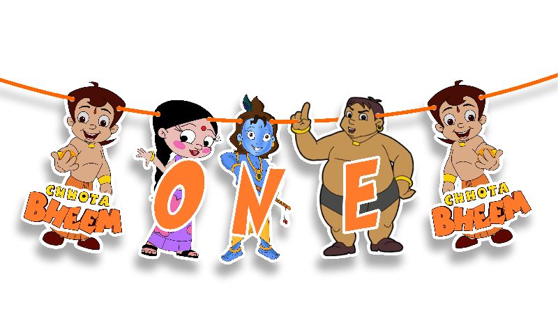 Chhota Bheem One Banner for birthday decorations Packaging Type