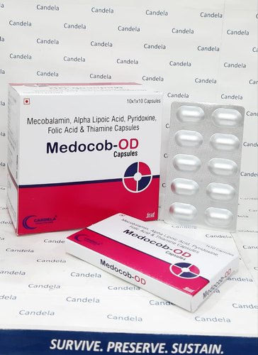 Mecobalamin Alpha Lipoic Acid Capsule, Packaging Type : Box