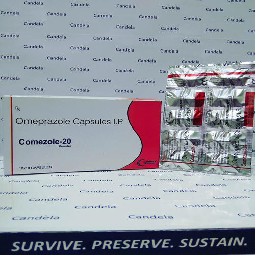 Comezole Omeprazole Capsule, Packaging Type : Box