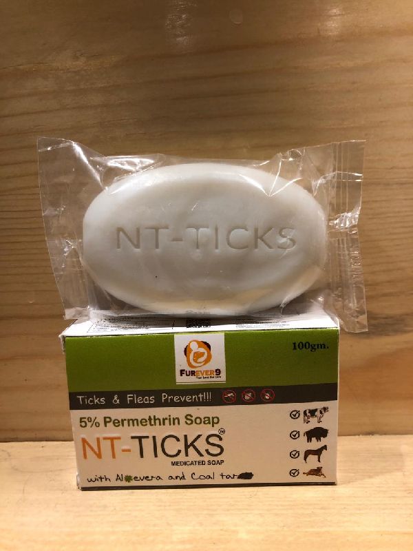 Furever 9 Oval NT-Ticks Soap, for Skin Care, Certification : FSSAI Certified