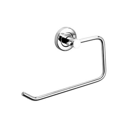 SS Heavy Solid Concealed Square Cut Towel Ring