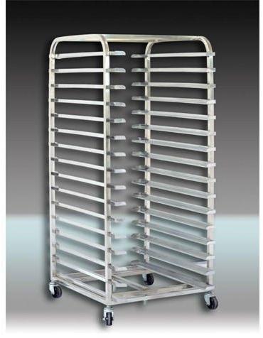 Prince Engineering Rectangular Stainless Steel Bakery Oven Trolley, Color : Sliver