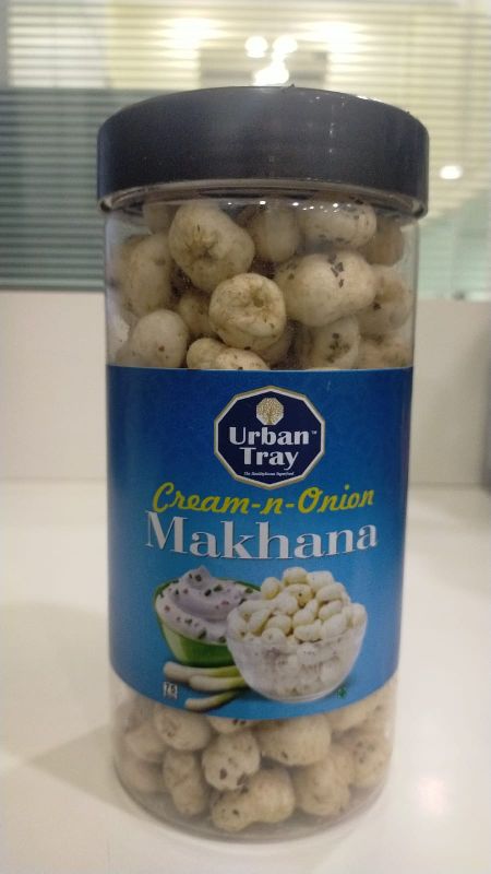 Urban Tray Cream N Onion Makhana, for Human Consumption