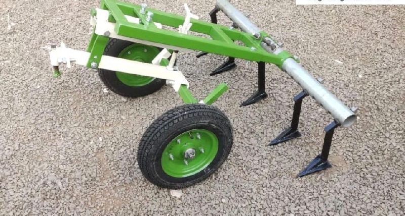 Green Five Tyne Cultivator with Tyre, for Agriculture, Power Type : 6-10 HP