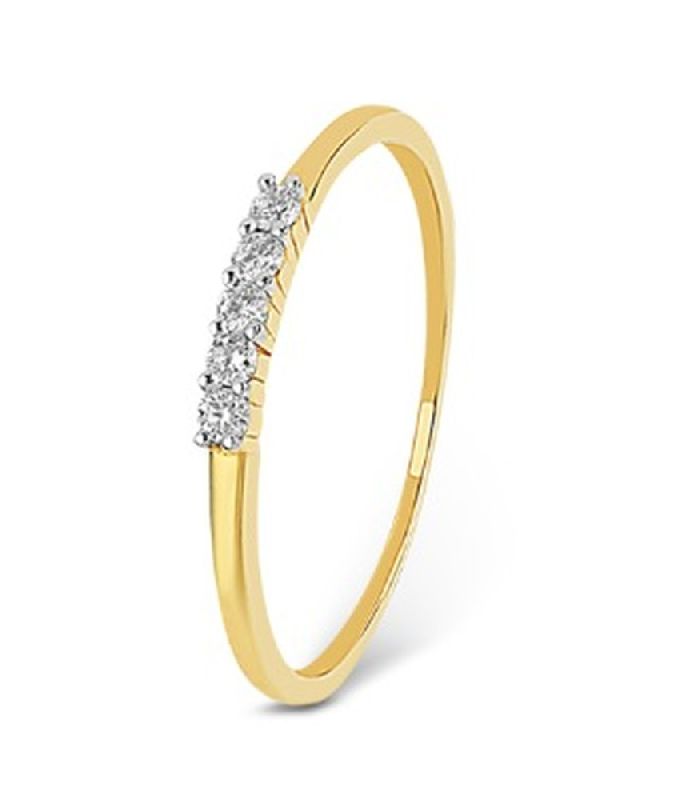 Gold Women's Real Diamond Ring
