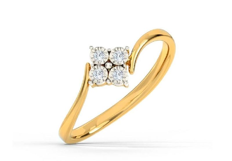 Party Wear Ladies Real Diamond Ring