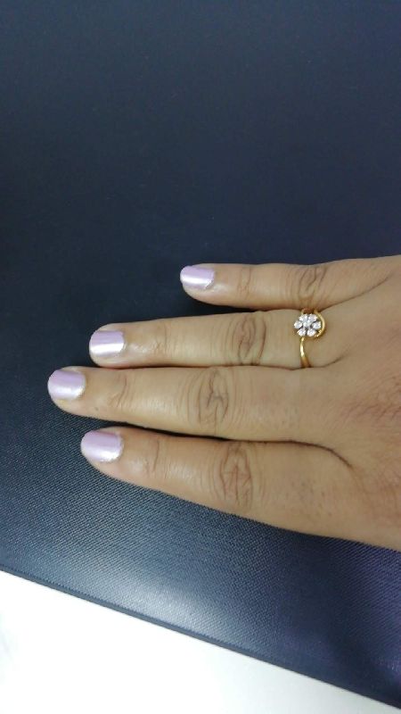 Round Light Weight Natural Diamond Ring, Size : Free Size