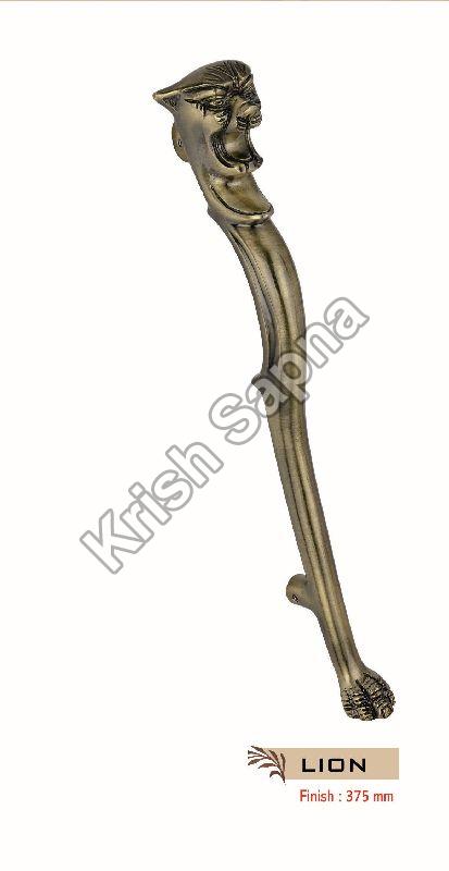 Krish Sapna Zinc Metal Lion Cabinet Handle, Feature : Durable, Fine Finished