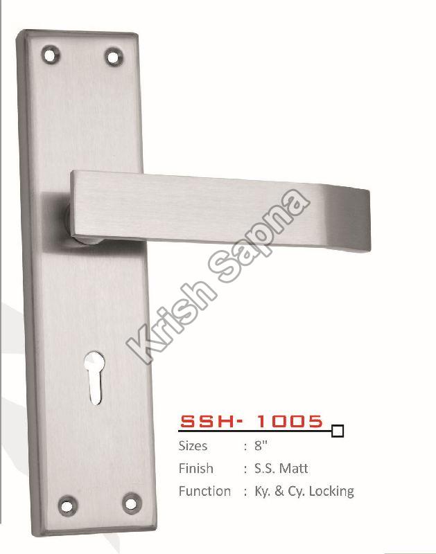 SSH-1005 Stainless Steel Mortise Handle, for Doors, Color : Silver