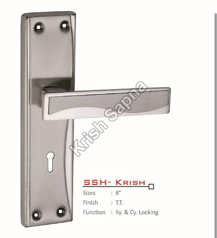 SSH-Krish Stainless Steel Mortise Handle, for Doors, Color : Silver