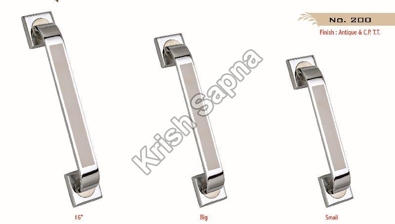 Krish Sapna Polished Zinc Pull Handle, Color : Silver