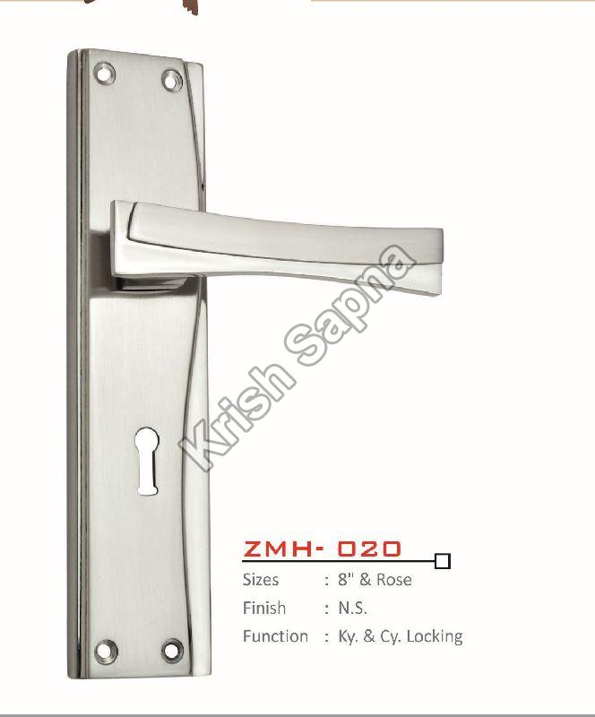 ZMH-020 Zinc Alloy Mortise Handle, for Doors, Color : Silver