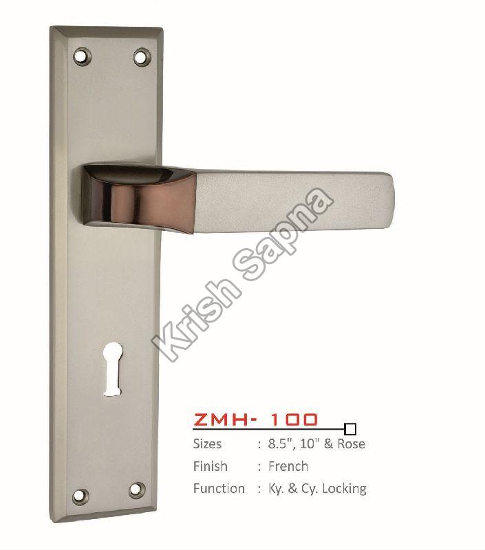 ZMH-100 Zinc Alloy Mortise Handle, for Doors, Color : Silver