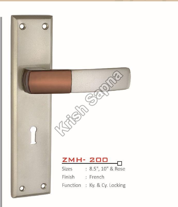 ZMH-200 Zinc Alloy Mortise Handle, for Doors, Color : Silver