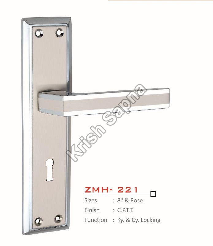 ZMH-221 Zinc Alloy Mortise Handle, for Doors, Color : Silver