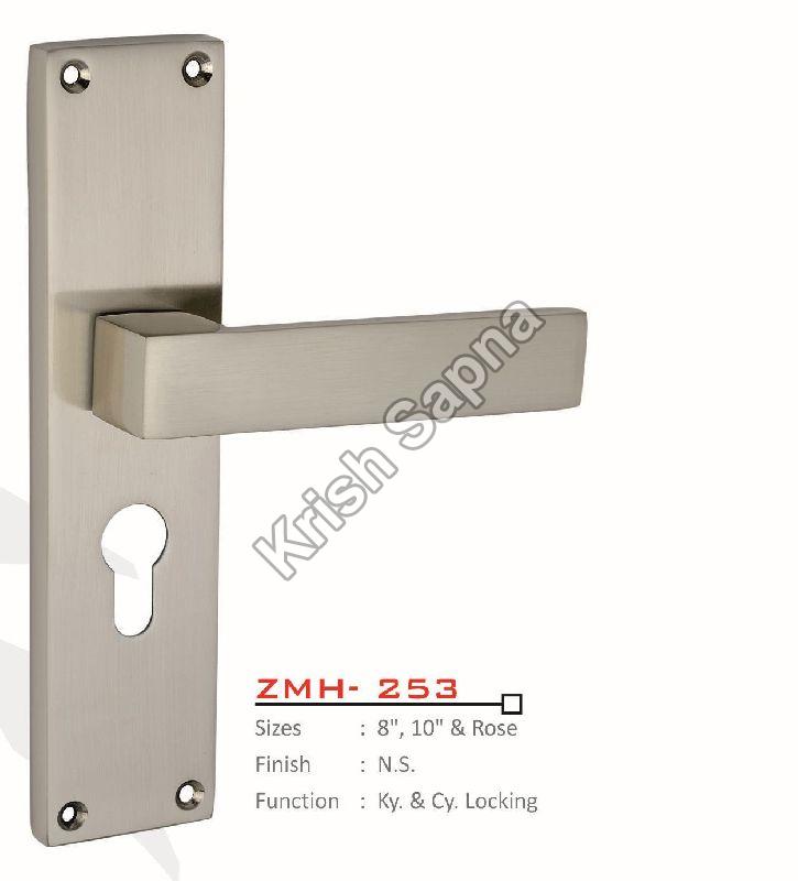 ZMH-253 Zinc Alloy Mortise Handle, for Doors, Color : Silver