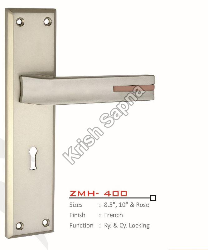 ZMH-400 Zinc Alloy Mortise Handle, for Doors, Color : Silver