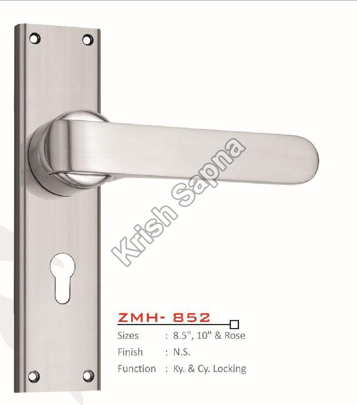 ZMH-852 Zinc Alloy Mortise Handle, for Doors, Color : Silver