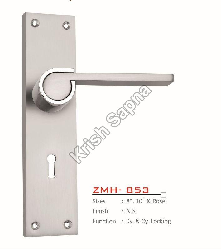 ZMH-853 Zinc Alloy Mortise Handle, for Doors, Color : Silver