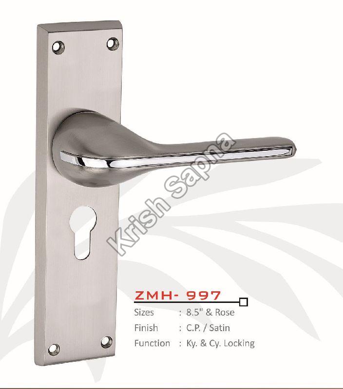 ZMH-997 Zinc Alloy Mortise Handle, for Doors, Color : Silver