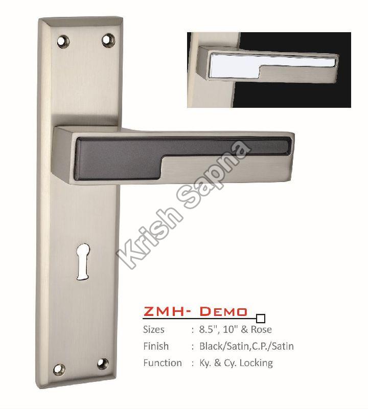 ZMH-Demo Zinc Alloy Mortise Handle, for Doors, Color : Silver