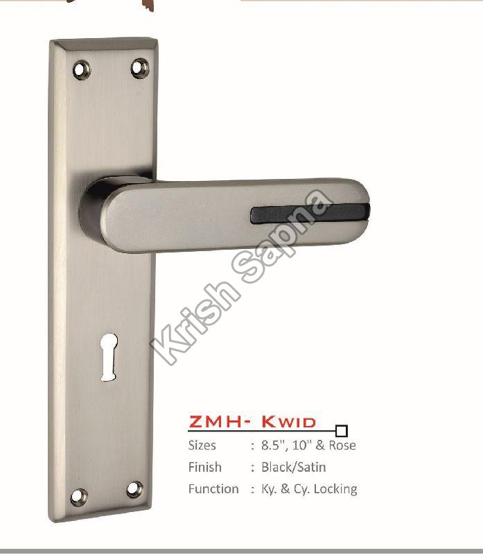 ZMH-Kwid Zinc Alloy Mortise Handle, for Doors, Color : Silver