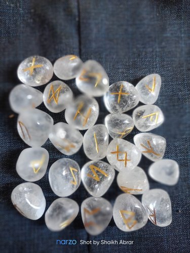 Polished Clear Crystal Rune Set, Feature : Durable, Fine Finishing, Good Quality, Light Weight, Shiny Look