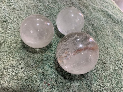 Magical Crystal Plain Clear Quartz Gemstone Balls, Shape : Round
