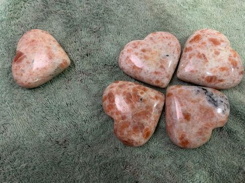 Magical Crystal Heart Shaped Sunstone Gemstone