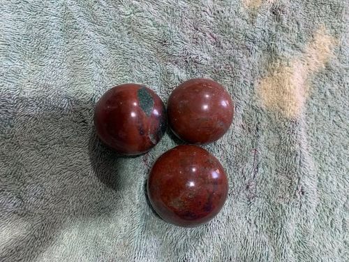 Round Red Sphere Ball Jasper Gemstones