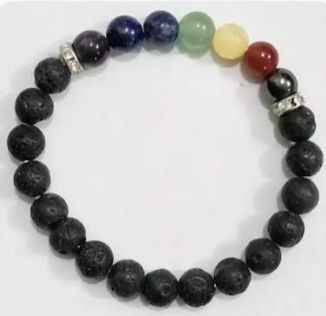 Gemstone Seven Chakra Bracelet
