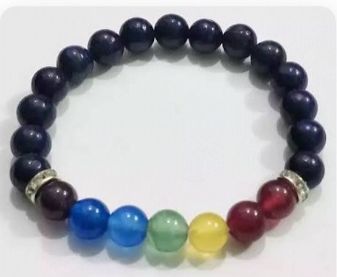 Lapis Seven Chakra Bracelet