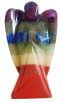 Saven Chakra Agate Stone Angel