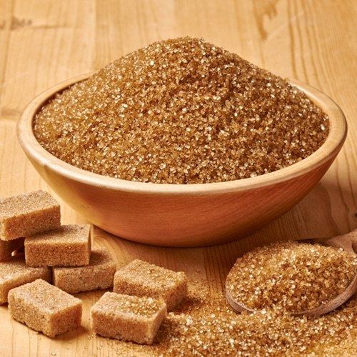 Common RAW BROWN SUGAR, for Drinks, Ice Cream, Sweets, Form : Granules