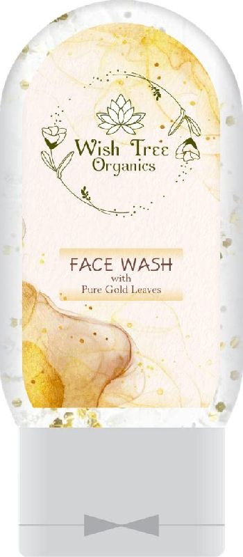Pure Gold Leaves Face Wash with Herbal Medicinal Power of Neem, Tulasi, & Mulethi. 100% Organic, Par
