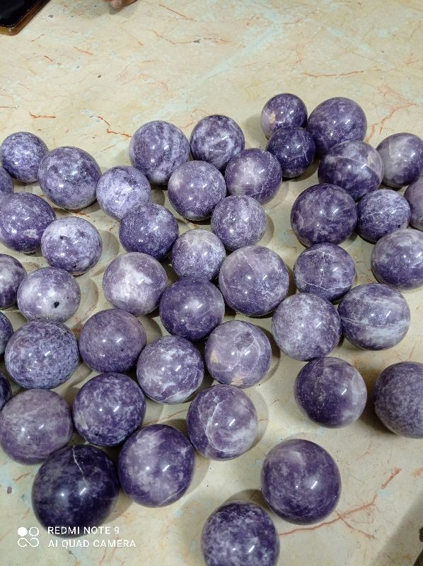 Polished Lepidolite Stone Ball, Feature : Durable