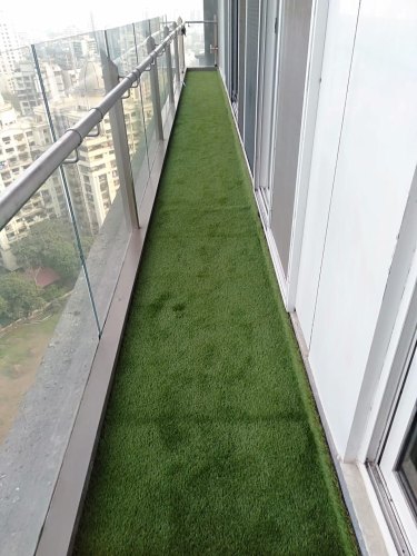 Plain Artificial Lawn Grass, Size : 25x2 Meter