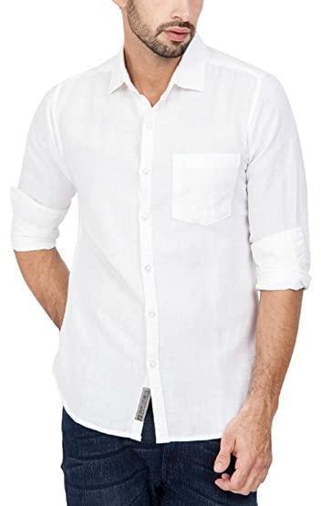 Full Sleeve Mens White Cotton Shirt, Size : L, Xl, Xxl, Pattern : Plain At  Best Price In Hyderabad