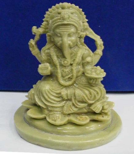 Polished Plain Soapstone Ganesh Statue, Feature : Attractive Pattern, Striking Colours