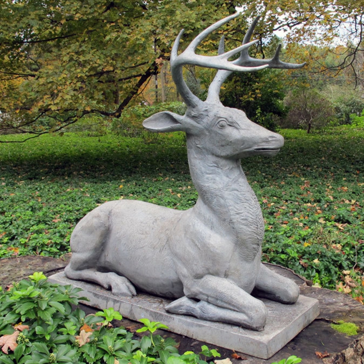 Marble Deer Statue