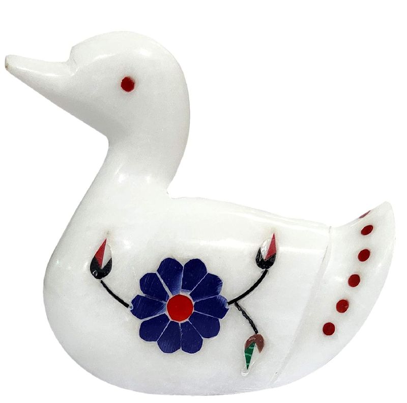 Marble Duck Statue