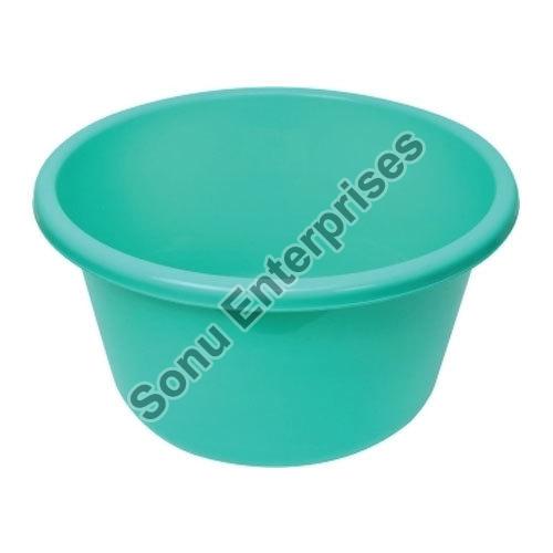 Round Green Plastic Water Tub, for Bath Use, Pattern : Plain