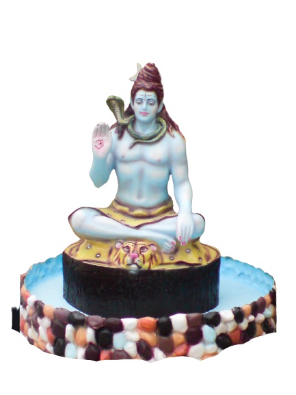 LED Polished Lord Shiva Water Fountain, for Amusement Park, Garden, Public Attraction Places, Specialities : Blinking Diming