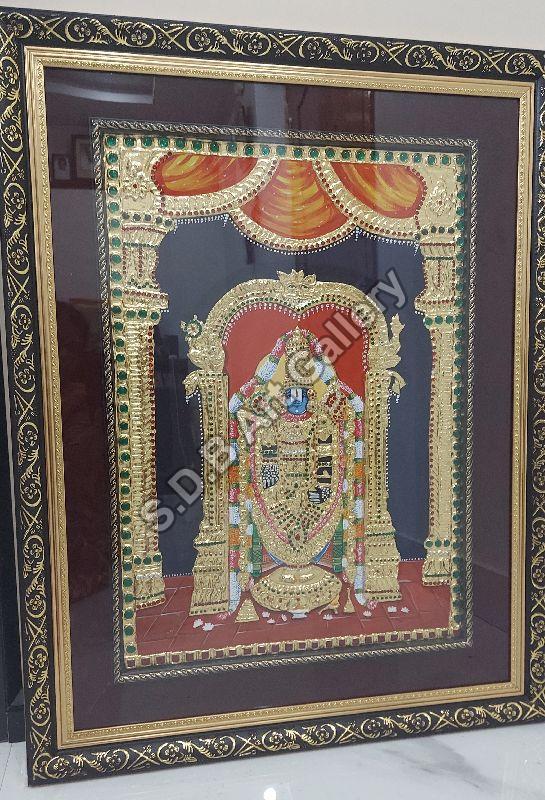 29X24 Inch Balaji Tanjore Paintings, Style : Hanging