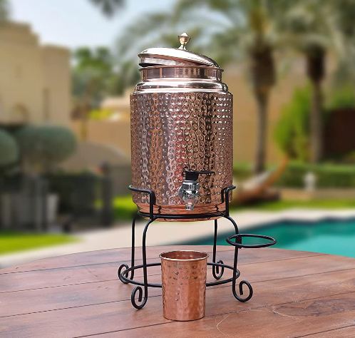 Polished Copper Water Dispenser