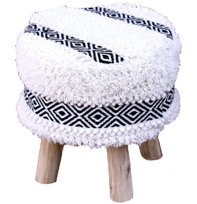 Round Bedroom Ottoman Stool, for Home, Hotel Shop