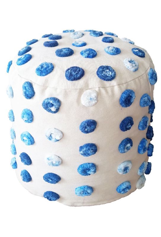 Cotton Fancy Pouf, Technics : Handmade