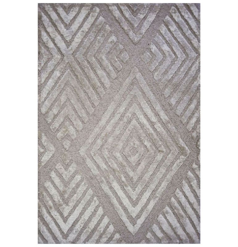 Wool Grey Hand Tufted Rugs, for Home, Office, Hotel, Shape : Rectangular