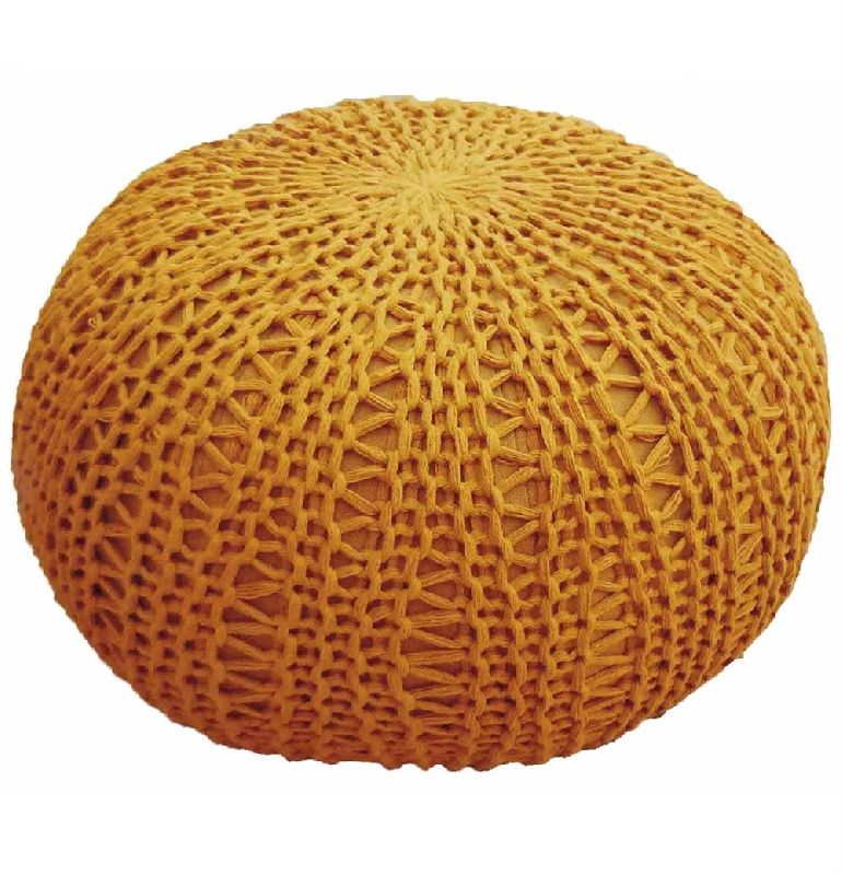 Knitted Pouf, Feature : Comfortable, Complete Finish