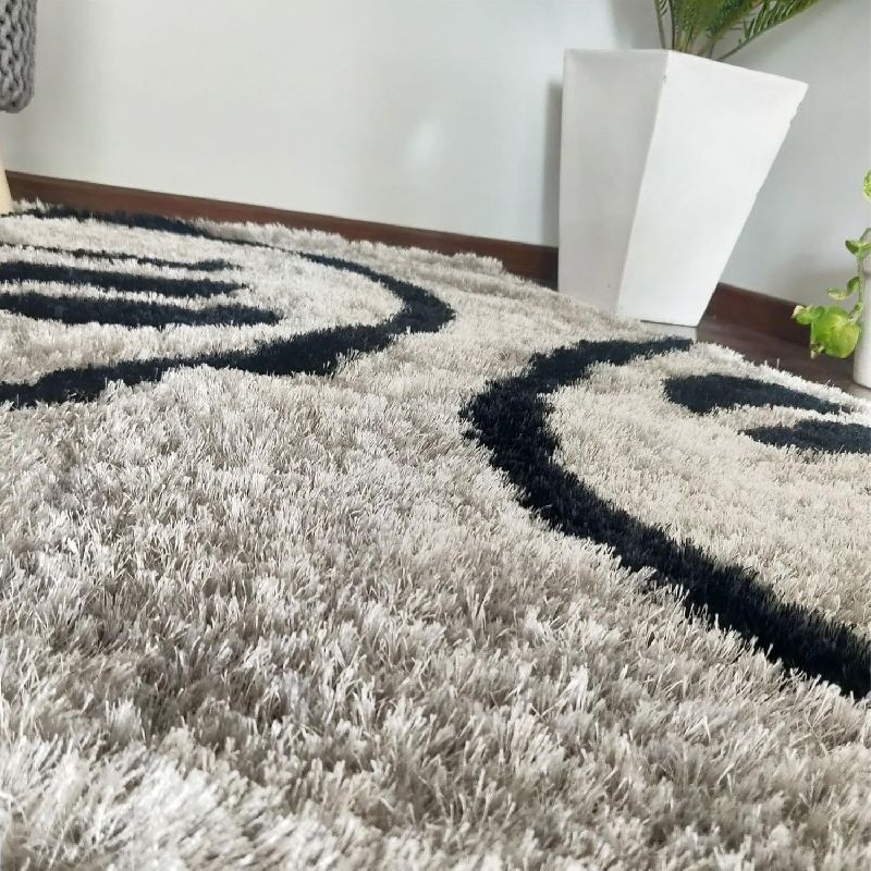 Rectangular shaggy carpets, for Durable, Attractive Designs, Packaging Type : Roll